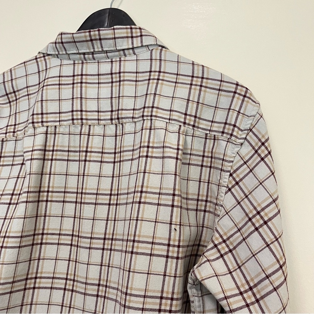 Pendleton Jasper 100% Wool Plaid Button Up Shirt *Flaw* Large - Picture 6 of 12